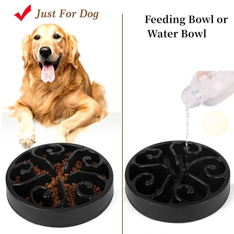 Comedero Lento para Perros, Divertido, Antideslizante, Anti-Glotón, Comederos Más Lentos, Cuenco Ecológico para Perros Grandes, Medianos, Pequeños y Cachorros