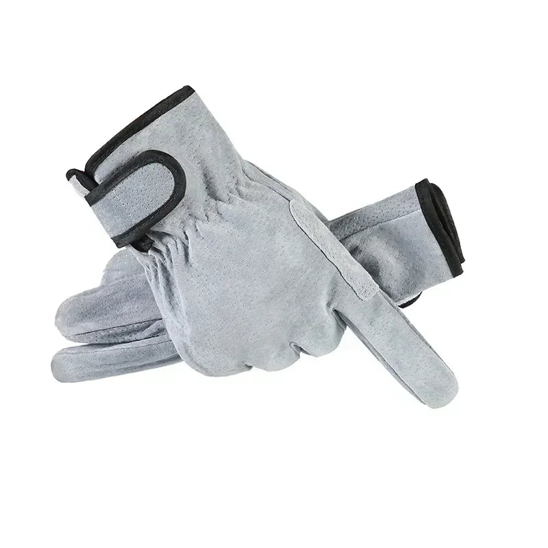Guantes de trabajo Guantes de cuero para soldar Protección de seguridad para jardinería deportes motocicleta Conducción Resistentes al desgaste Aislamiento térmico