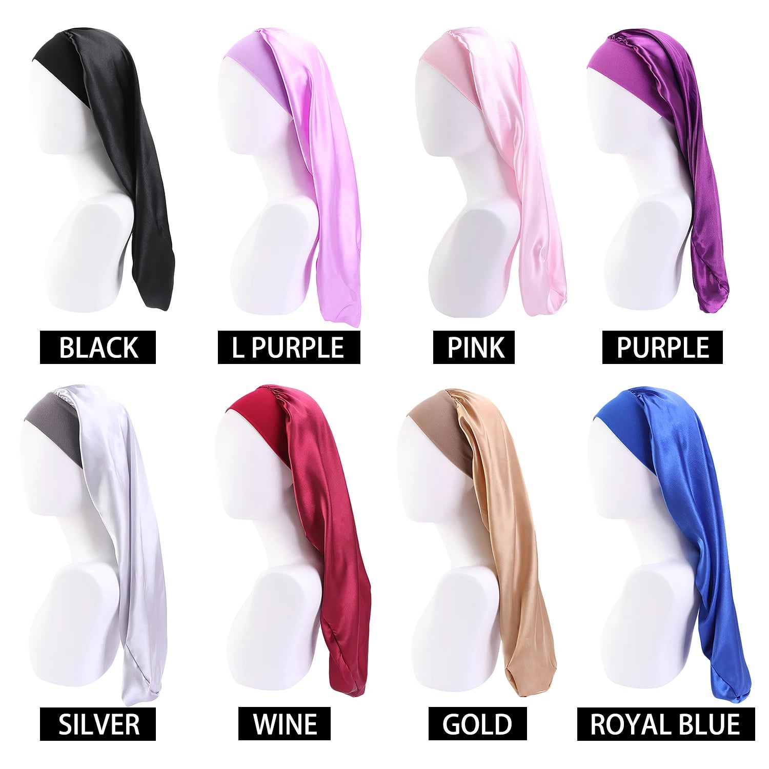 Extra Long Satin Bonnet