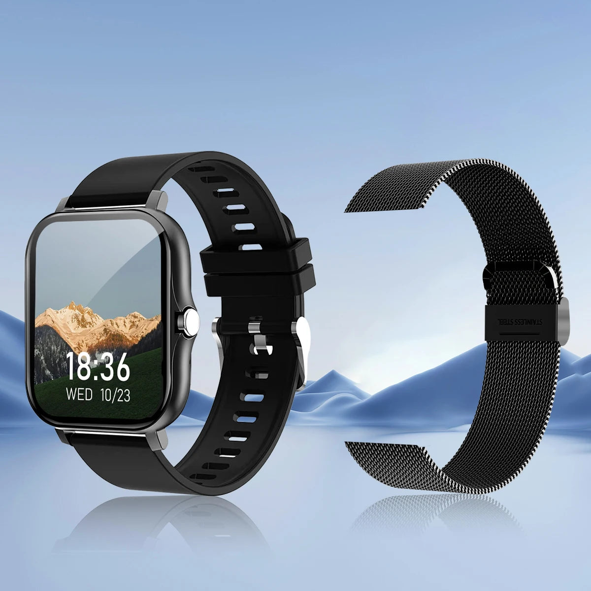 Reloj inteligente con llamadas/marcador inalámbrico, modo deportivo, recordatorio y rechazo de llamadas, monitoreo de estado físico para iPhone/Android