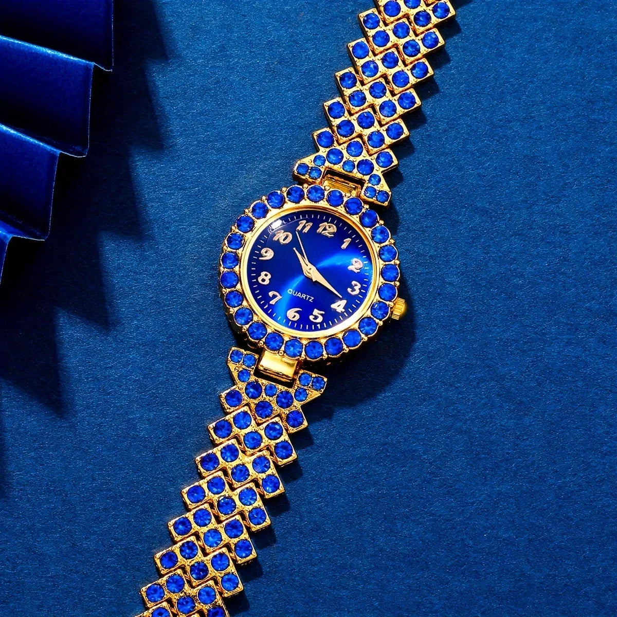 Juego de 6 relojes y joyas con diamantes de imitación para mujer – Elegante, brillante y listo para regalar