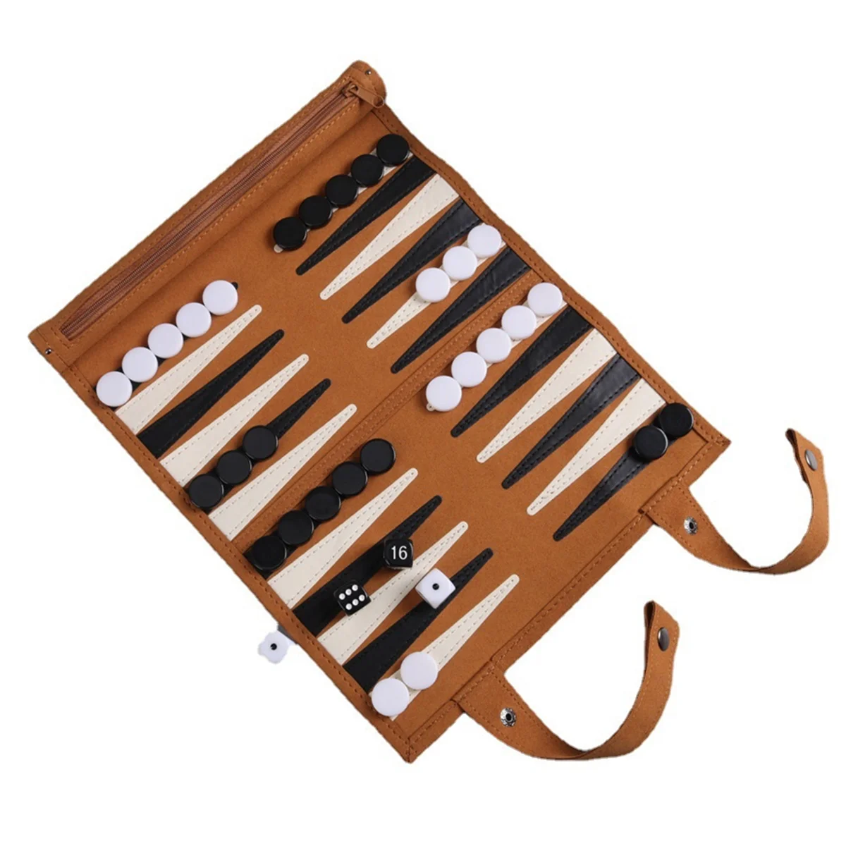 Juego de mesa de Backgammon, sets de backgammon portátiles para adultos, juegos de viaje para adultos, diseño de rollo, juego de mesa de rompecabezas para niños