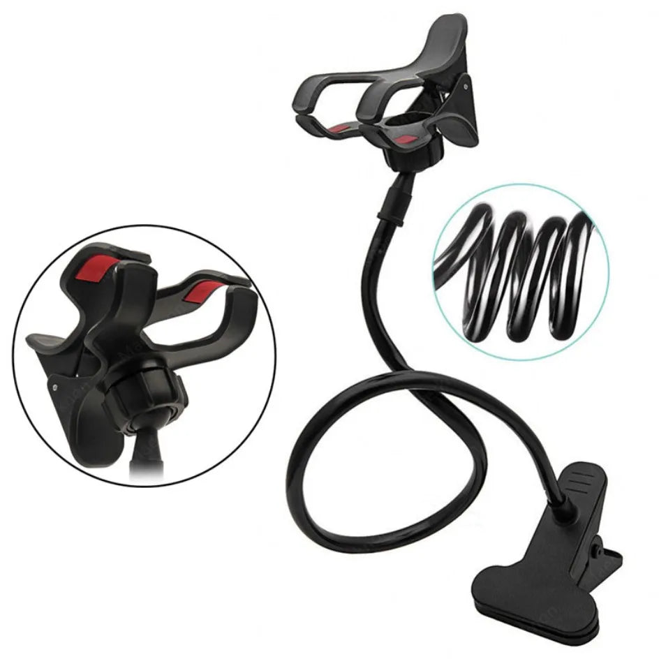 Soporte para teléfono móvil Flexible Ajustable Soporte para teléfono móvil Clip de soporte Teléfono Hogar Cama Soporte de escritorio Soporte para smartphone