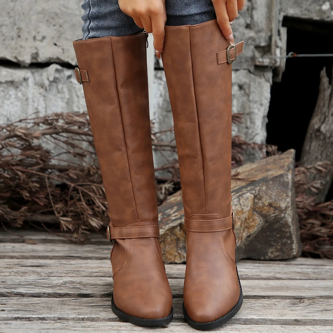 Women Boots Winter Fashion Knee High Boots Women High Quality Comfort Long Boots Outdoor Fashion Sexy Shoes Women Botas De Mujer