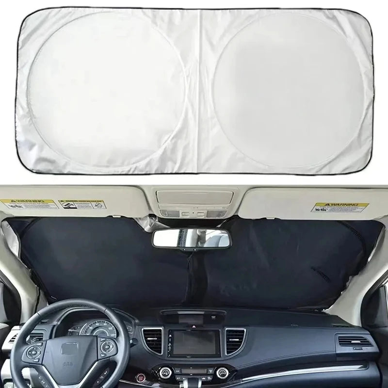 Parasol para parabrisas de coche, cubierta protectora parasol, protector de visera interior anti UV, parasol plegable para parabrisas, accesorios para coche