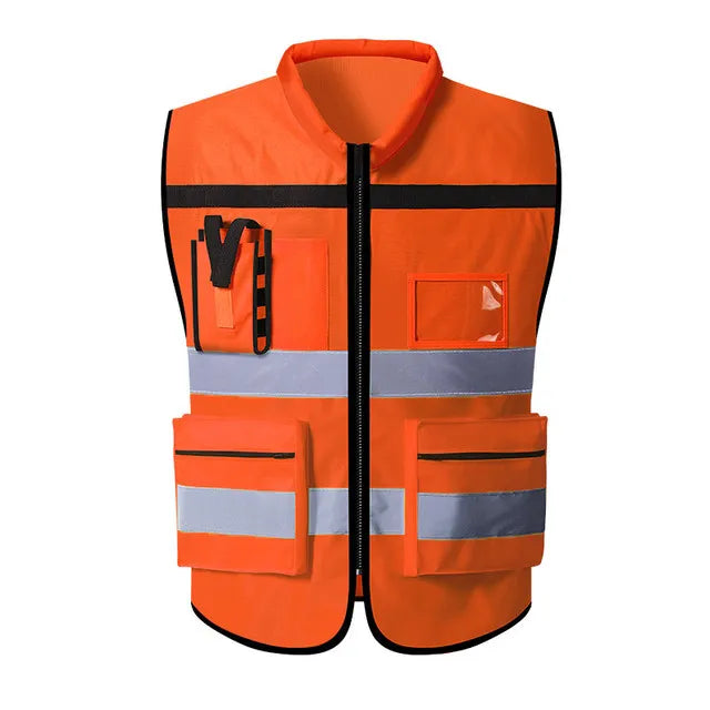 Chaleco de seguridad con logotipo personalizado – Duradero, reflectante y diseñado para uso profesional
