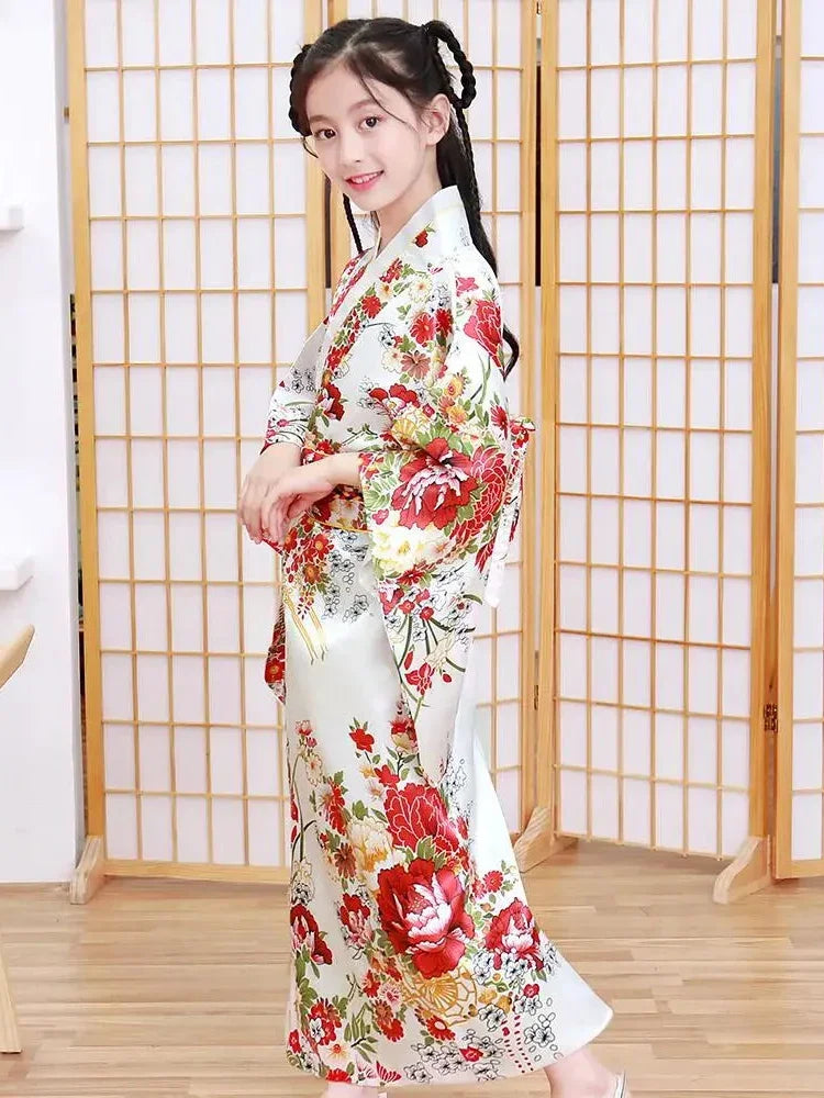 Girls’ Japanese Yukata Kimono