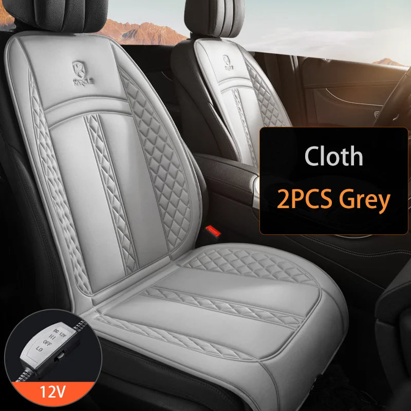 Almohadilla térmica universal de 12 V para asiento de coche, funda suave y calefactable para asiento de coche, protector de asiento de coche cálido de invierno de ancho mejorado, accesorios para coche