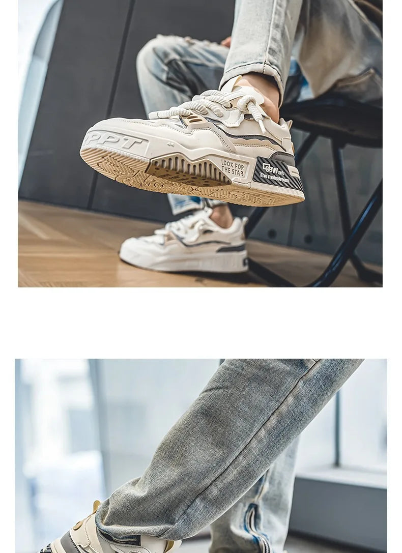 Zapatos de hombre, zapatillas de moda para hombre, zapatillas de correr de otoño de nueva marca, cómodas, con suela blanda, Tenis Masculino