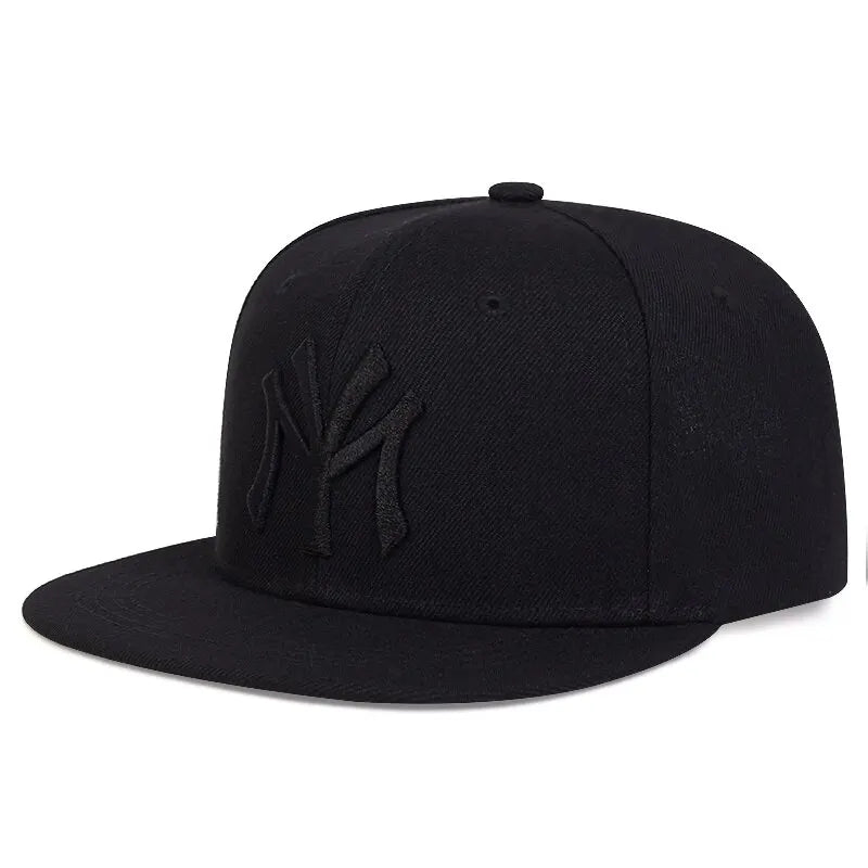 Unisex bokstavbroderte hiphop-hatter utendørs justerbare casual baseballcapser solkremhatt