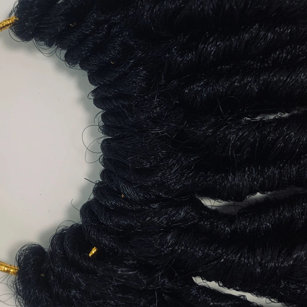 36 Inch Soft Natural Look Faux Locs Crochet Hair Extension Synthetic Black Nu Locs Braids for Easy Hair Styling