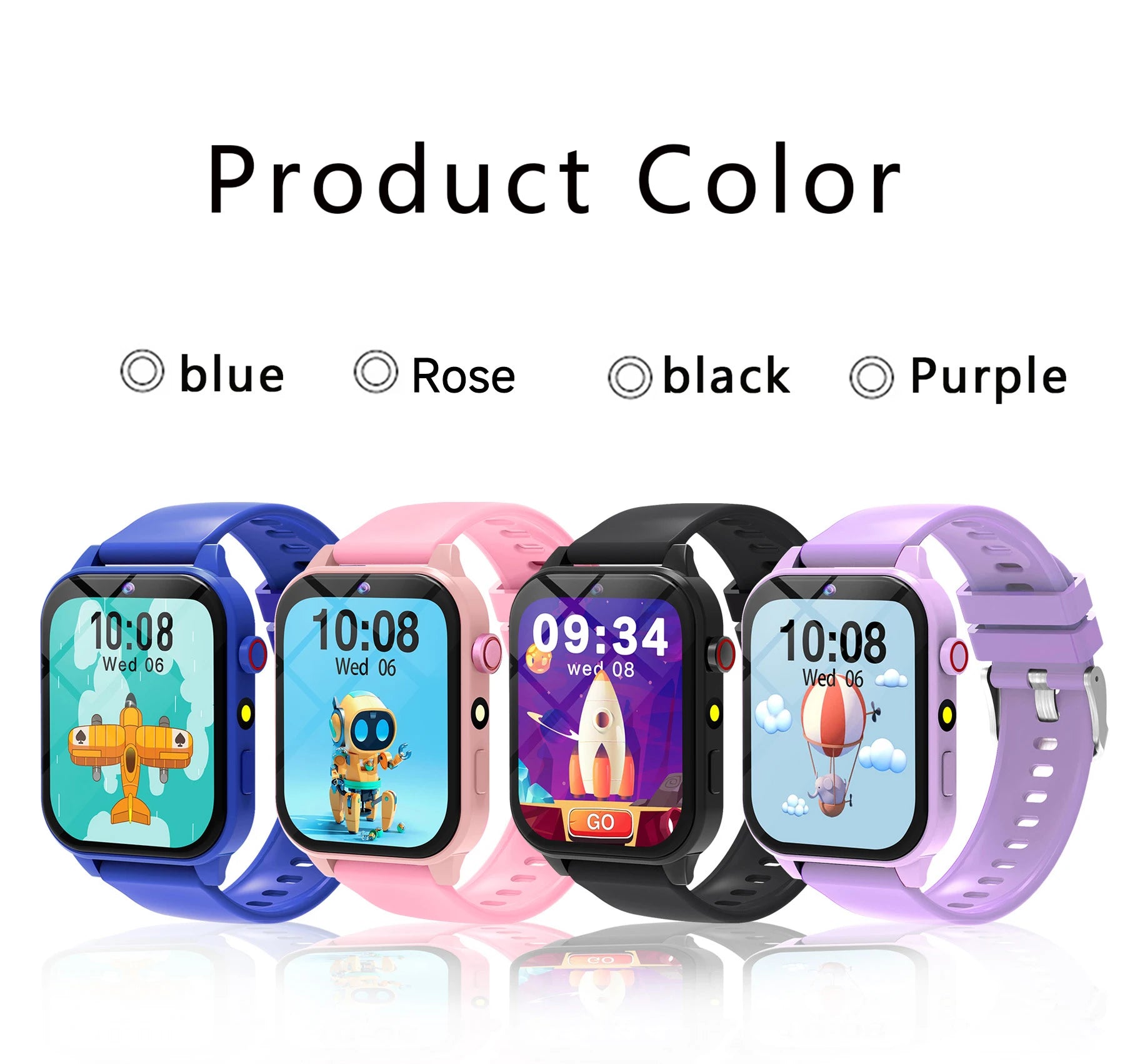 Montre connectée pour enfants, 18 jeux, étanche, lampe torche, télécommande, photographie, cadeau de vacances et d'anniversaire pour garçons et filles