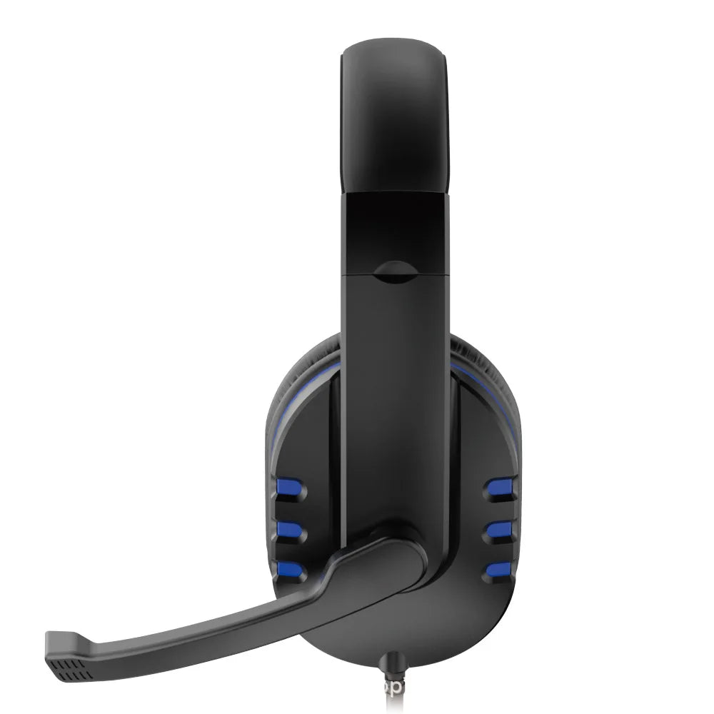 Casque de jeu filaire 3,5 mm, écouteurs de musique pour PS4, Play Station 4, PC, chat, ordinateur avec microphone