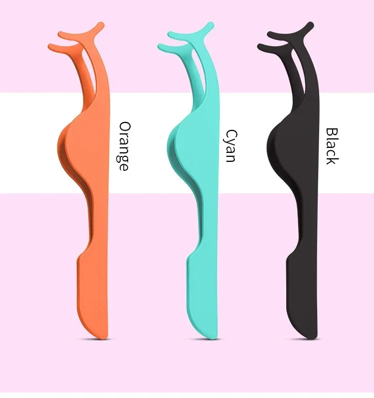 Sminkeverktøy 1 stk. falske øyevipper pinsett falske øyevippeapplikator hjelpekrøller minkøyevipper profesjonell pinsettverktøy