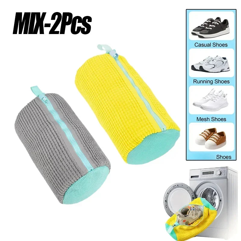 Bolsas de lavandería Bolsa para lavar zapatos a máquina - con cremallera Bolsa de lavandería con abundante pelusa en el interior, perfecta para zapatillas deportivas y calzado informal
