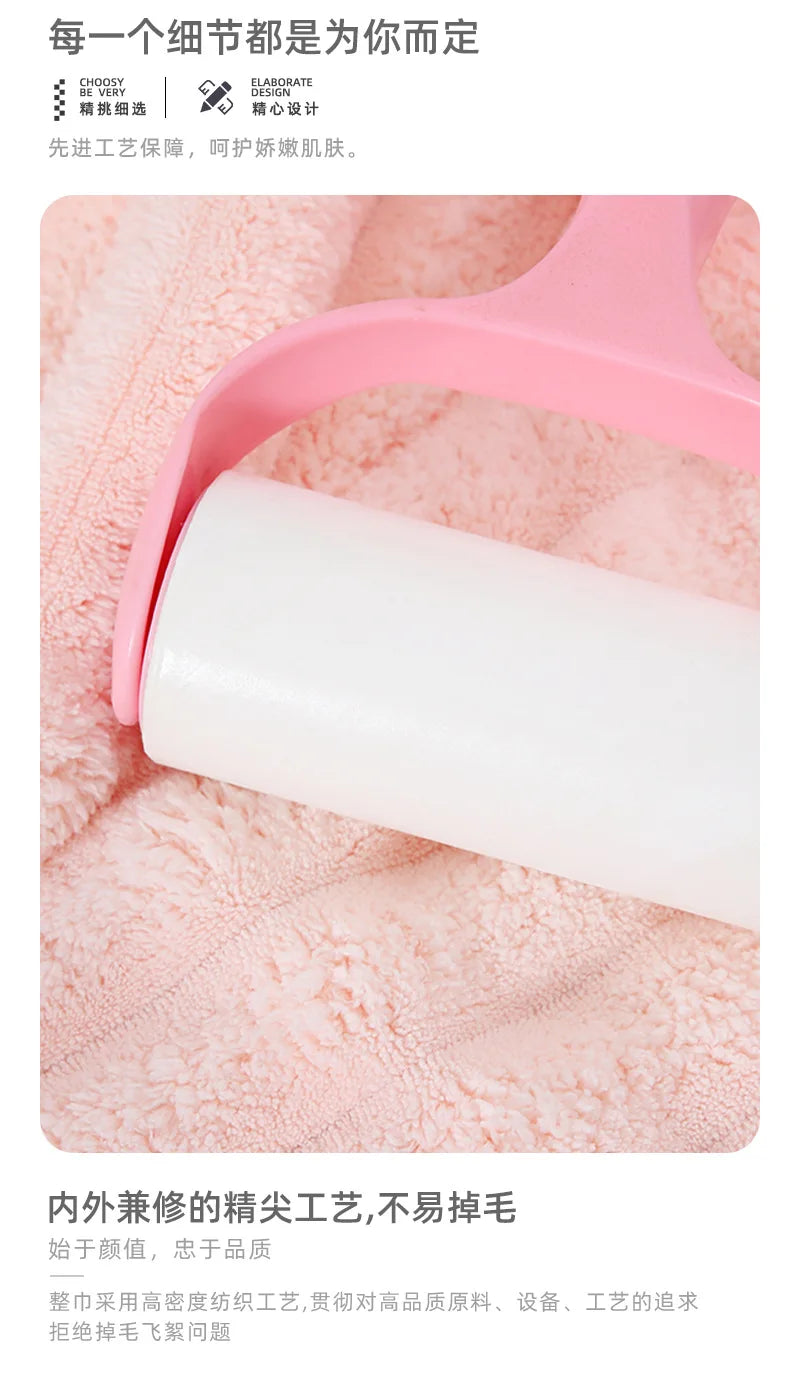 Gorro Secador de Pelo para Mujer, Gorro de Microfibra Grueso y Súper Absorbente para Secar el Cabello, Gorro de Secado Rápido, Toalla Turbante para el Pelo