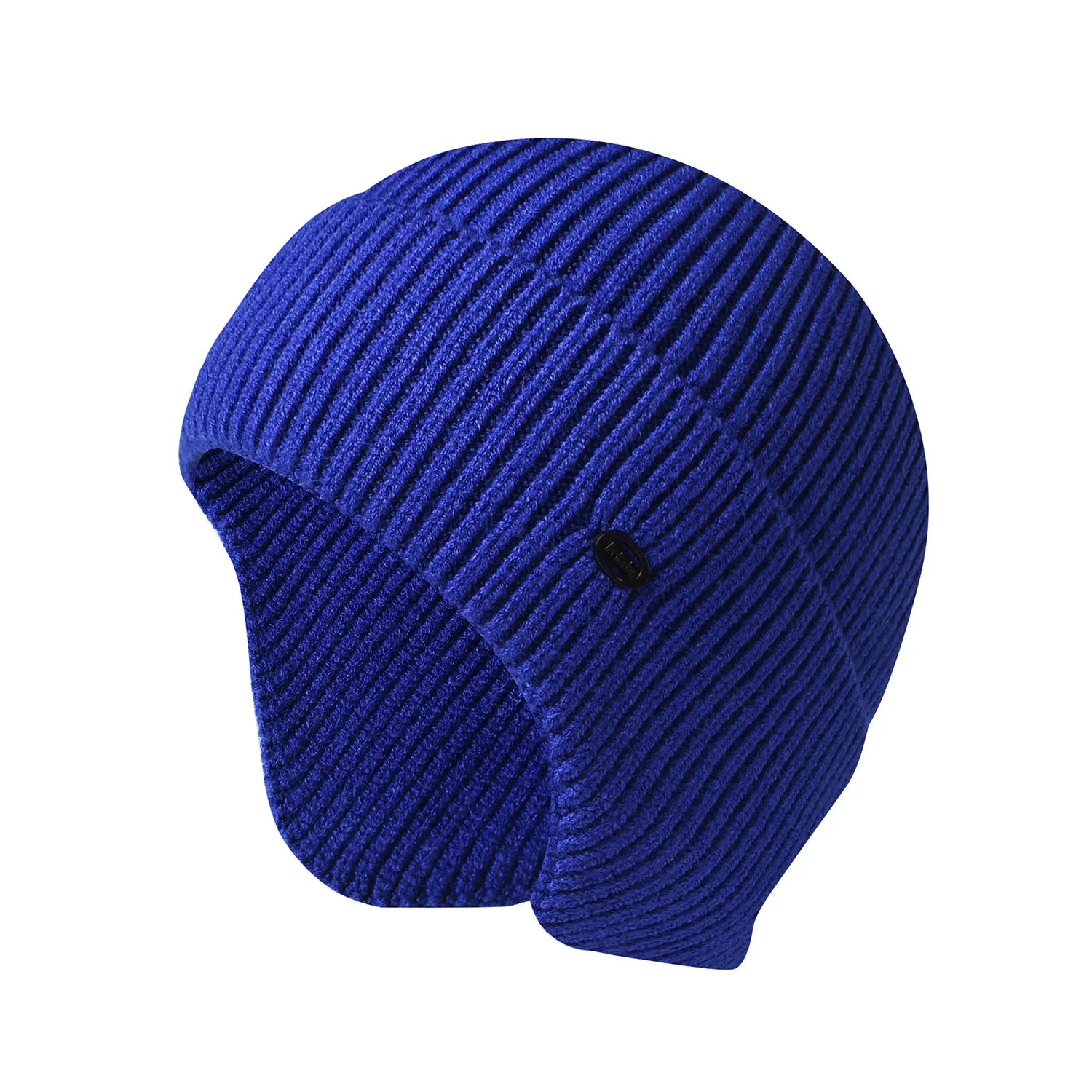 Gorro de invierno unisex de imitación de terciopelo de conejo para hombres y mujeres, gorro de punto de lana con orejeras, protección térmica para las orejas, gorro de ciclismo y esquí