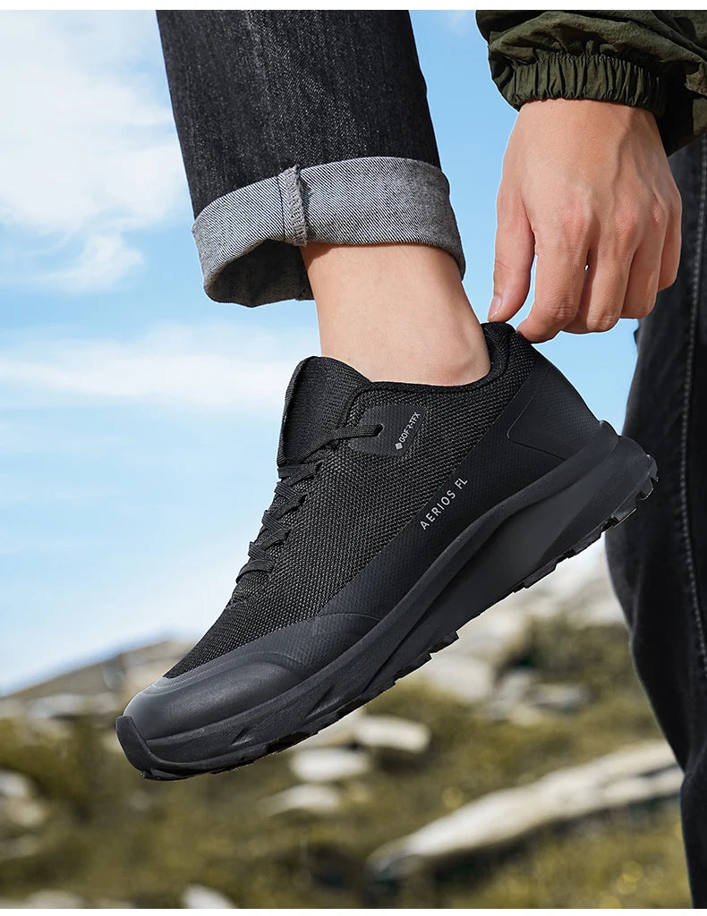 Zapatillas de senderismo, para exteriores, para caminar por la montaña, antideslizantes, informales, impermeables, de goma, resistentes al desgaste, para acampar, transpirables