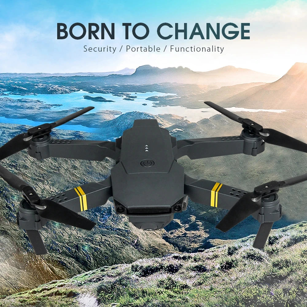 KBDFA – Mini drone E58 WiFi FPV, quadricoptère pliable avec batterie, caméra HD 1080P 4K, hélicoptère RC, jouets, cadeau
