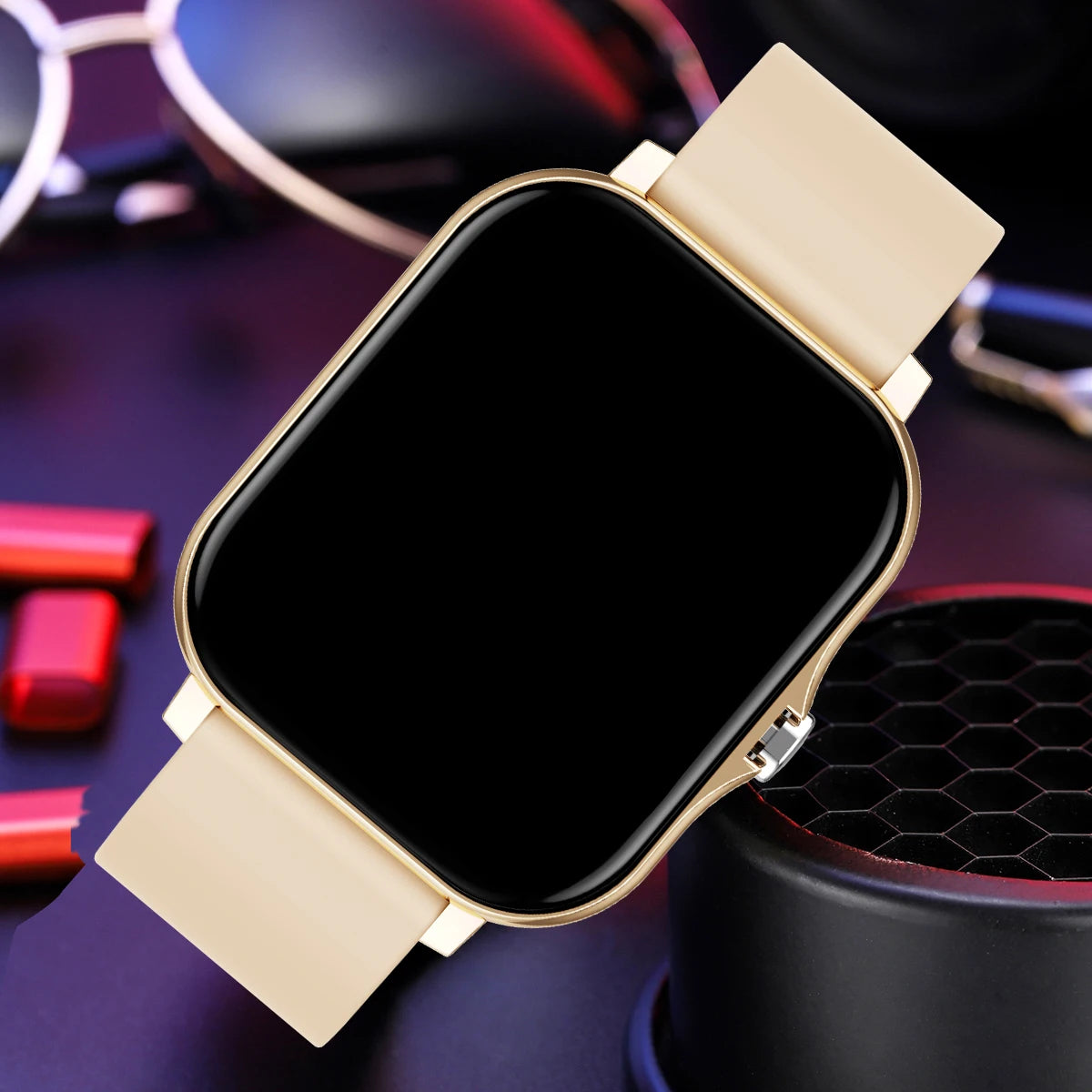 Reloj inteligente impermeable de 1.83'' con respuesta a mensajes, llamadas, monitoreo del sueño, podómetro deportivo y alertas de información para iPhone y Android