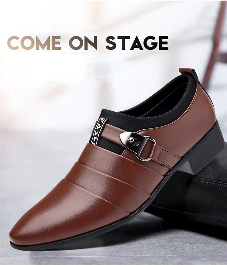 Zapatos de vestir para hombre, mocasines formales para traje de boda para hombre, zapatos de oficina para boda, mocasines sin cordones, zapatos de vestir elegantes para hombre