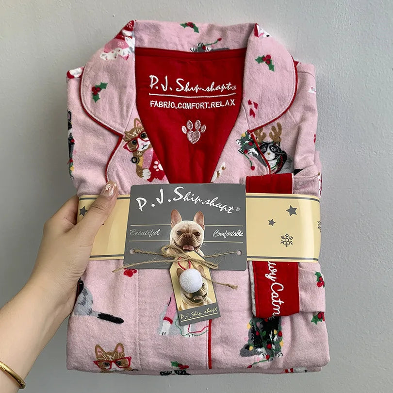 Pijama de 2 piezas para mujer, Conjunto de pijama de 2 piezas para mujer, Conjuntos de ropa de dormir de 2 piezas 100% algodón para mujer, Conjunto de ropa de casa holgado