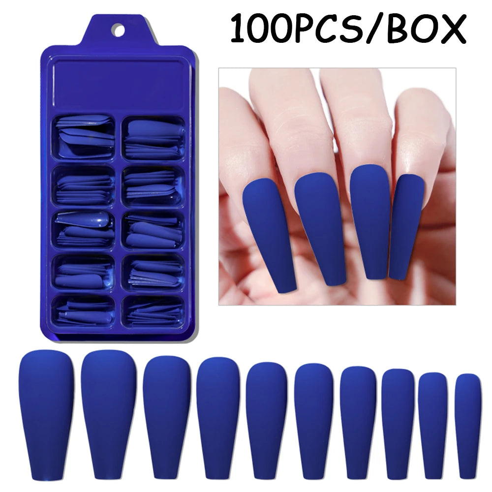 150/100/24Pcs Pink Matte French Press On Nail Tips Soft Full Cover Fake Nails Oval Almond False Nails Natural Extension Manicure