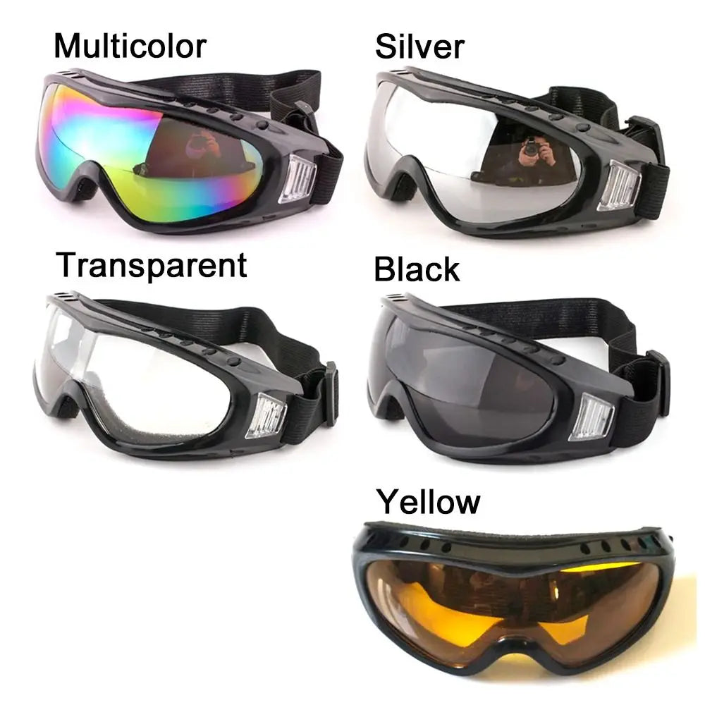 Gafas de esquí unisex para niños, invierno, a prueba de viento, a prueba de polvo, gafas para niños, marco de lente protectora para snowboard, moto, ciclismo