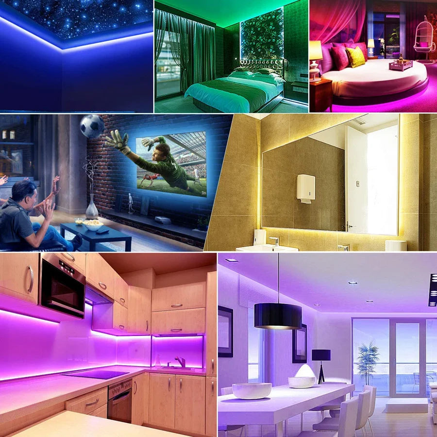 Tira de luz LED 5050 USB Lámpara flexible Cinta 3 teclas RGB Cinta 1M 2M 3M 4M 5M DC5V Decoración Retroiluminación de TV