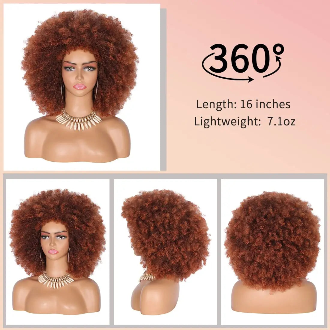 Short Fluffy Afro Wig