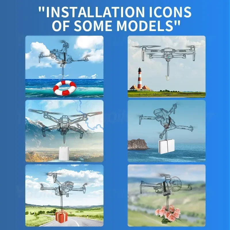 NUEVO sistema de lanzamiento de drones para DJI Mini 4K/Mini 4 Pro/Air 3/Mini 3 Pro/Mavic 3/Mavic Pro Lanzador aéreo para pesca, rescate y envío de regalos
