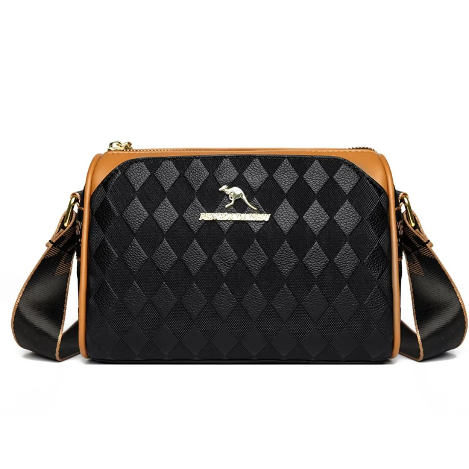 Bolsos de lujo para mujer, bolsos de diseñador, bolsos cruzados para mujer, bandoleras de cuero suave Pu para madre, bolsos de mano de 3 capas