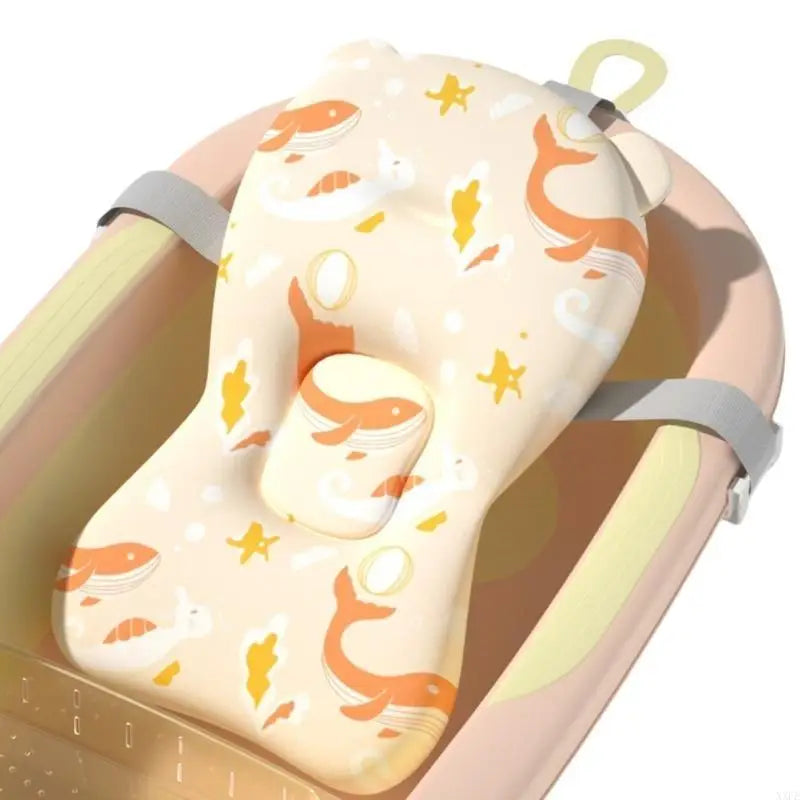 Colchoneta de Baño de Seguridad para Bebé Cojín Portátil Antideslizante para Bañera de Bebé Colchoneta de Apoyo para Ducha Suave Colchoneta Flotante de Seguridad para Bebé