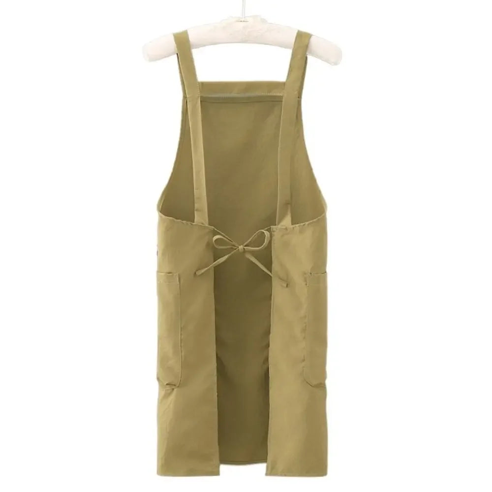 Delantal japonés impermeable y transpirable para estilistas, delantales de cocina unisex para el hogar, ropa de trabajo para barberos, cafeterías y actividades al aire libre