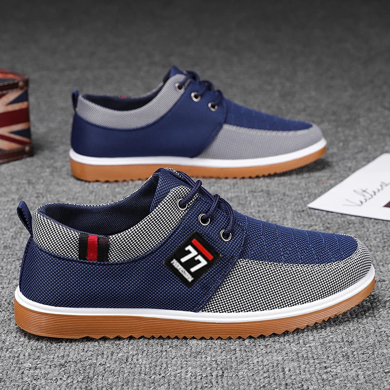 Zapatos de hombre a la moda, tendencia 2025, calzado deportivo casual, cómodo y versátil de punto