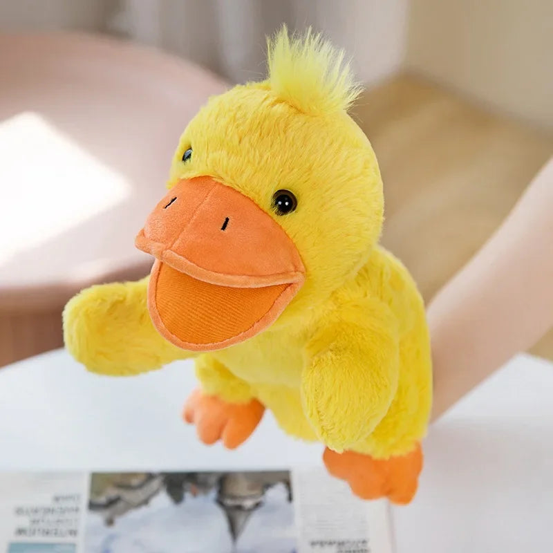 Peluches Animaux Jouets Main Doigt Histoire Marionnette Kawaii Poupées Éducatifs Bébé Jouets Canard Agneau Vache Chien Cheval Enfants Cadeau
