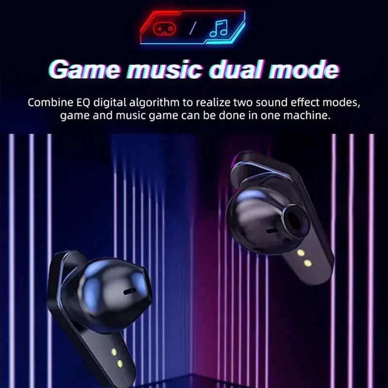Écouteurs de jeu sans fil Bluetooth X15 TWS avec micro, basses, positionnement du son, stéréo 9D, casque HiFi pour gamer