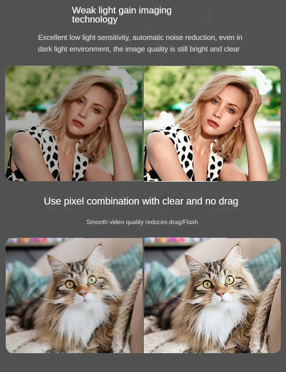 Webkamera 1080P Minikamera Full HD Webkamera Med Ringfyllingslys Mikrofon USB Direktesending For Youtube PC Bærbar PC Videoopptak