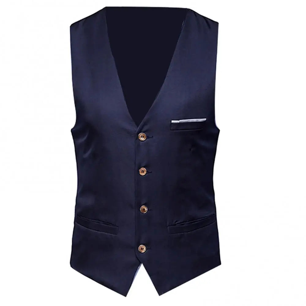 Chalecos de vestir para hombre, entallados, chaleco de traje para hombre, chaleco masculino, chaleco sin mangas casual formal de negocios, chaleco hombre