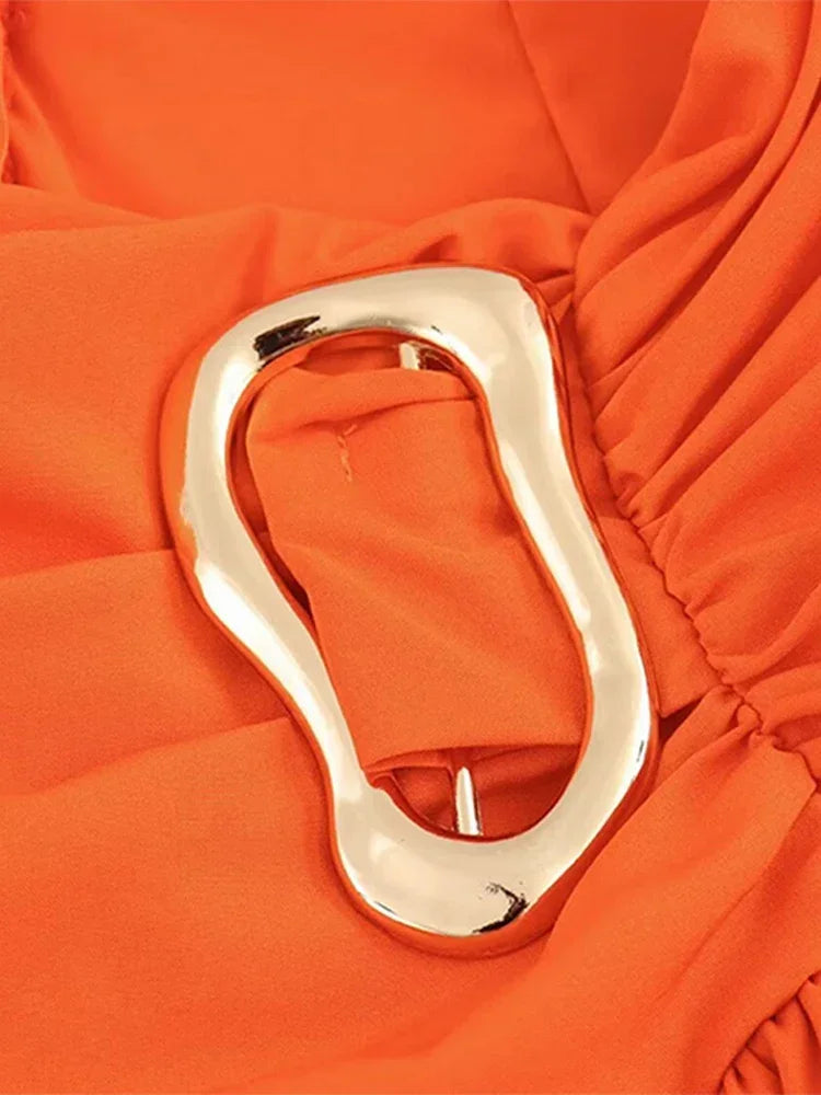 Sexy Bikini Top Skirt Set Women Long Lantern Sleeve Off Shoulder Cropped Tops Pleated Split Skirts 2025 Summer Lady Beach Outfit