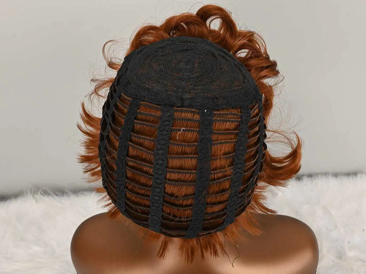 Curly Layered Pixie Wig