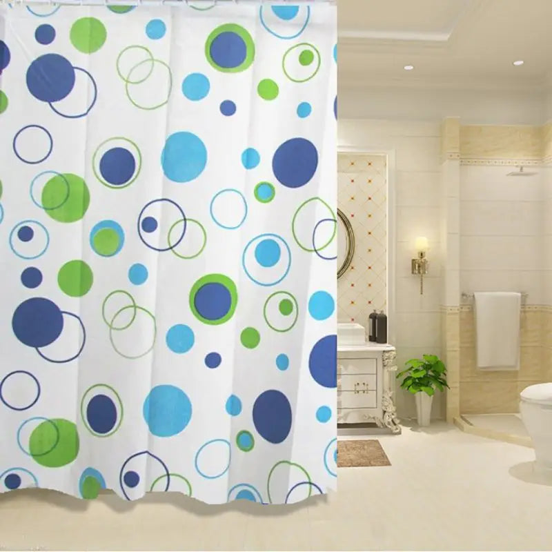 180*200CM Bathroom Shower Curtain Waterproof and Anti-Mold Home Bathroom Screens Decorative Bathtub Curtain with 12 Hooks