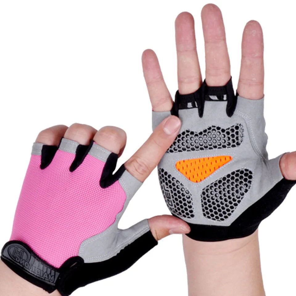 GTUBIKE Half Finger Weightlifting Gloves Cycling Fitness Shock Absorbent Non-slip Sports Climbing Outdoor For Men And Women