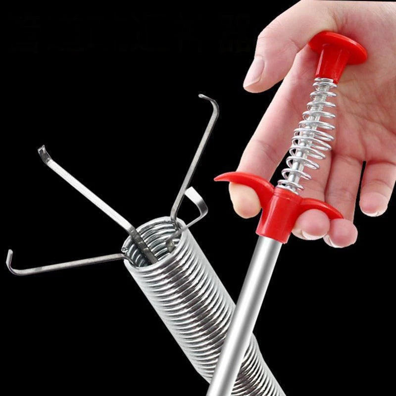 60-200cm Flexible Grabber Claw Pick Up Reacher Bendable Hose Hair Drain Clog Remover Tool For Litter Sink Drain Toilet