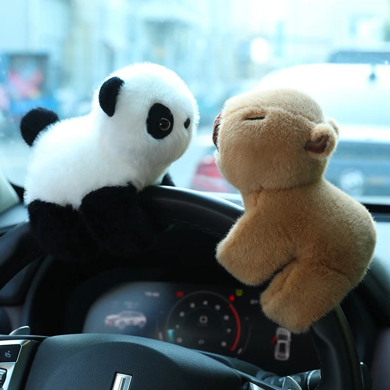 Peluches créatives raton laveur renard husky chat singe papa cercle jouet enroulé autour du bras poupée jouets pour enfants cadeau d'anniversaire