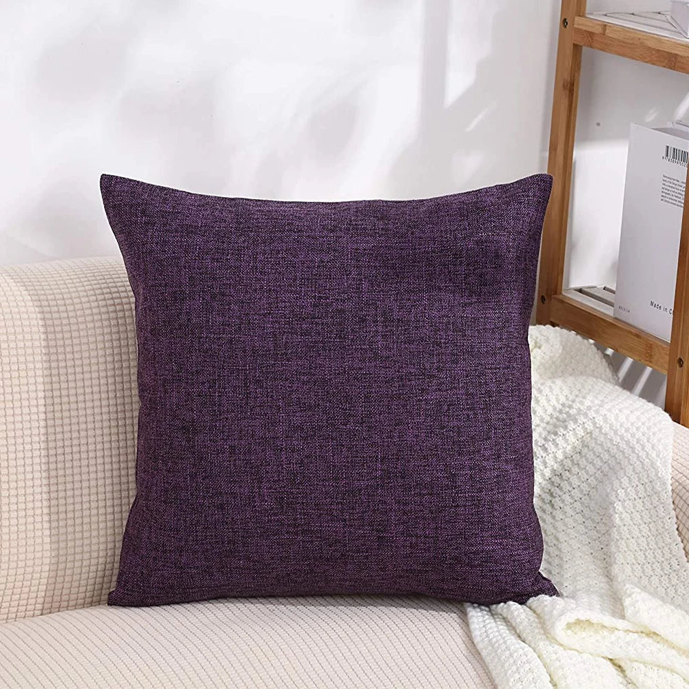 Funda de cojín Funda de almohada Funda de lino para sofá Salón Exterior 45*45cm Decoración del hogar