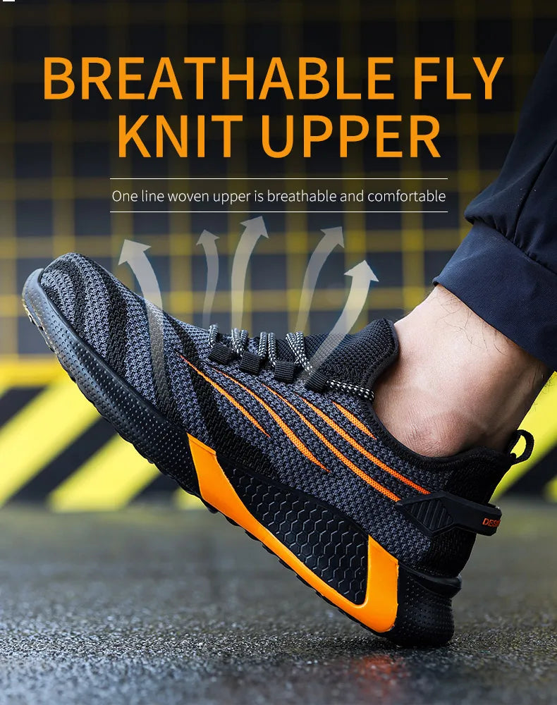 Zapatos de seguridad para hombre, calzado de trabajo antipinchazos, zapatillas de trabajo para hombre, zapatos de trabajo indestructibles, botas para hombre, calzado ligero para hombre, botas de seguridad