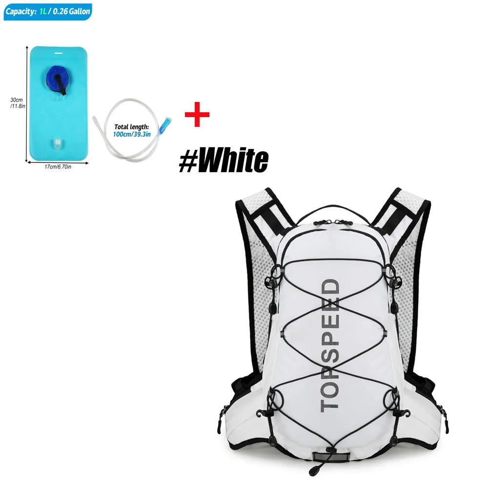 Mochila de Senderismo Ligera para Hombre y Mujer, Mochila de Viaje para Acampar al Aire Libre con Sistema de Hidratación, Equipo para Ciclismo y Correr