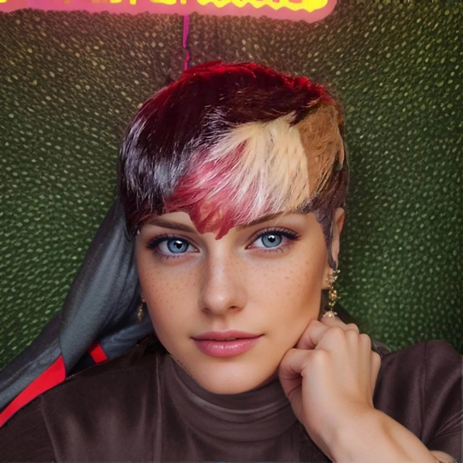 Pixie Cut Short Wigs Human Hair Layered Haircut Pixie Wig with Bangs Full Machine Made