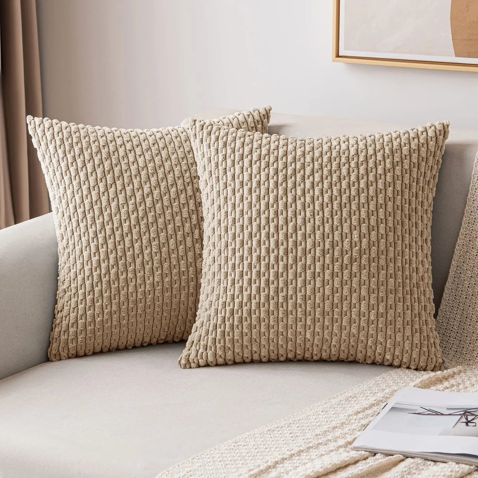 Funda de cojín de 45x45cm de alta calidad, decorativa, para sala de estar, funda de almohada para sofá, funda de cojín para el hogar